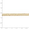Black Bow Jewelry 5.25mm, 14k Yellow Gold, Open Concave Curb Chain Bracelet - 4 of 4