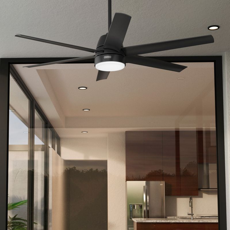 60" Skysail Indoor/Outdoor Ceiling Fan with Light Kit and Wall Control (Includes LED Light Bulb) - Hunter Fan, 5 of 14
