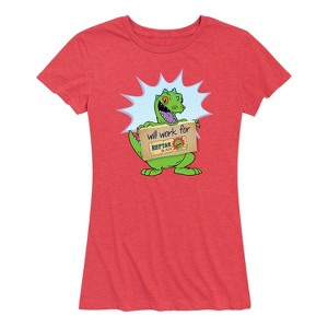 Women's - Rugrats - Will Work For Reptar Short Sleeve Graphic T-Shirt - 1 of 4