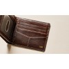 Generic Men's Derrick Leather RFID-Blocking Bifold with Flip ID Wallet, Dark Brown - 3 of 4