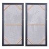Set of 2 Hand Painted Wall Arts on Canvas Gray - StyleCraft - 3 of 4