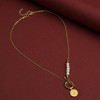 SOHI Women's Gold Link Chain Necklace - 3 of 4