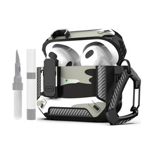 HTUTWOO for AirPods 4 Generation Case Cover with Cleaner Kit, Hard Shell Protective Armor with Lock for AirPods 4 - 1 of 4