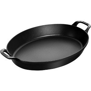 STAUB Cast Iron 14.5-inch X 11.2-inch Oval Baking Dish - 1 of 4