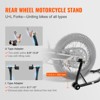VEVOR Motorcycle Stand Lift, 850lbs Front Rear Combo Stand Lift Stand, Front and Rear Wheel Fork Stand, U+L Fork Swingarm Spool - 4 of 4