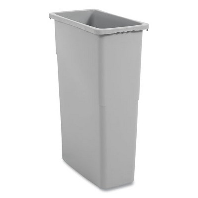 Slim Gray Plastic 23 Gallon Waste Container