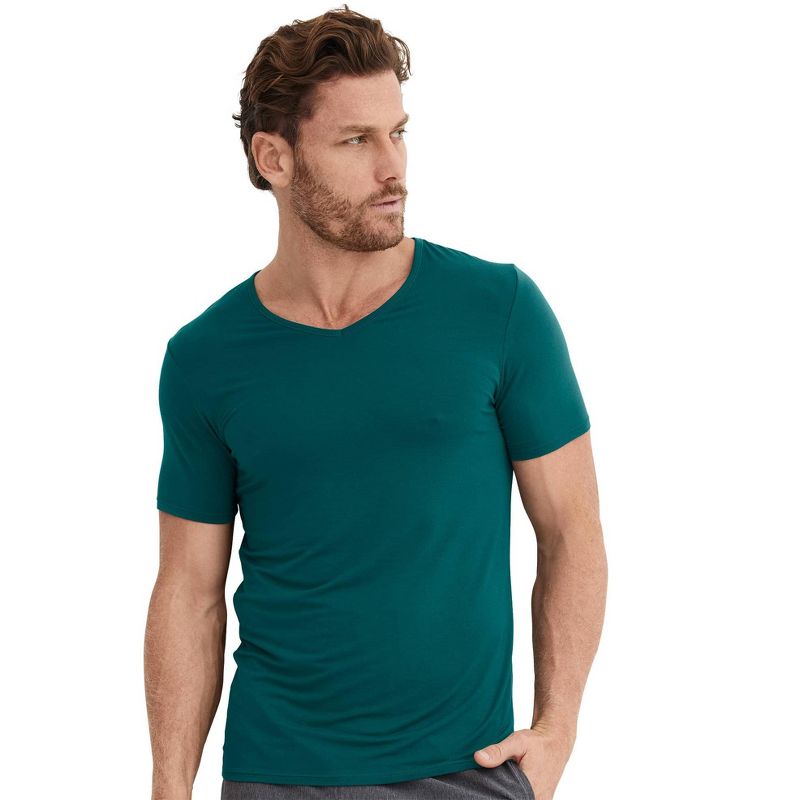 Jockey Men's Active Ultra Soft Modal V-Neck T-Shirt, 1 of 4