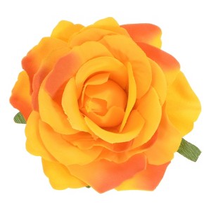 Unique Bargains Fabric Floral Wedding Party Rose Hair Clip Brooch 1 Pc - 1 of 4