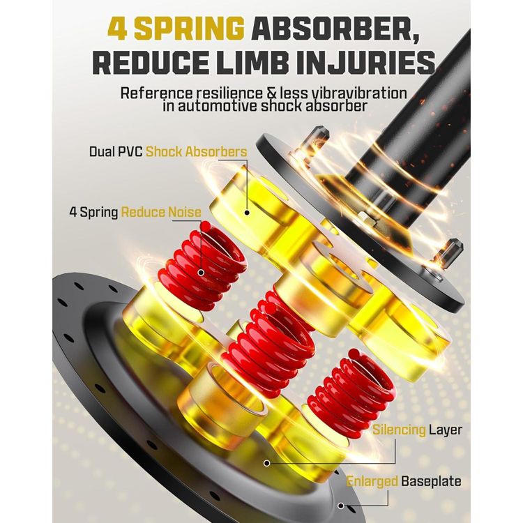 FITVEN Freestanding Punching Bag with Boxing Gloves Heavy Boxing Bag with Suction Cup Base - Men Stand Kickboxing Bag, 3 of 6