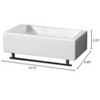 ALFI  Isabella Collection Small Wall Mount Basin with Crome Towel Bar and Center Drain - 2 of 2