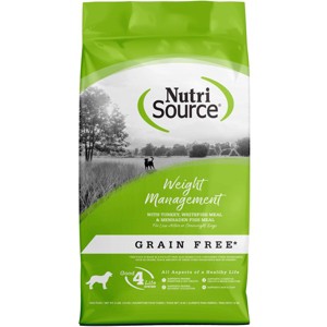 NutriSource Grain Free Weight Management with Turkey, Whitefish Meal & Menhaden Fish Meal Dog Food - 4LB - 1 of 1