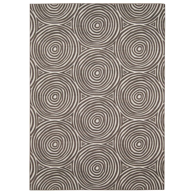 Solway Washable Outdoor Rug Ivory/Brown - Linon, 1 of 10