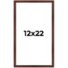 PosterPalooza | Classic Modern Brown Picture Frame - UV Acrylic, Foam Board Backing, Hanging Hardware - 2 of 4