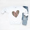 Simply Sage Market Women's Graphic Sweatshirt Leopard Baseball Heart - 3 of 3