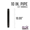 Pipe Decor 1/2 in. x 10 in. Prefinished Matte Black Pipe - 2 of 4