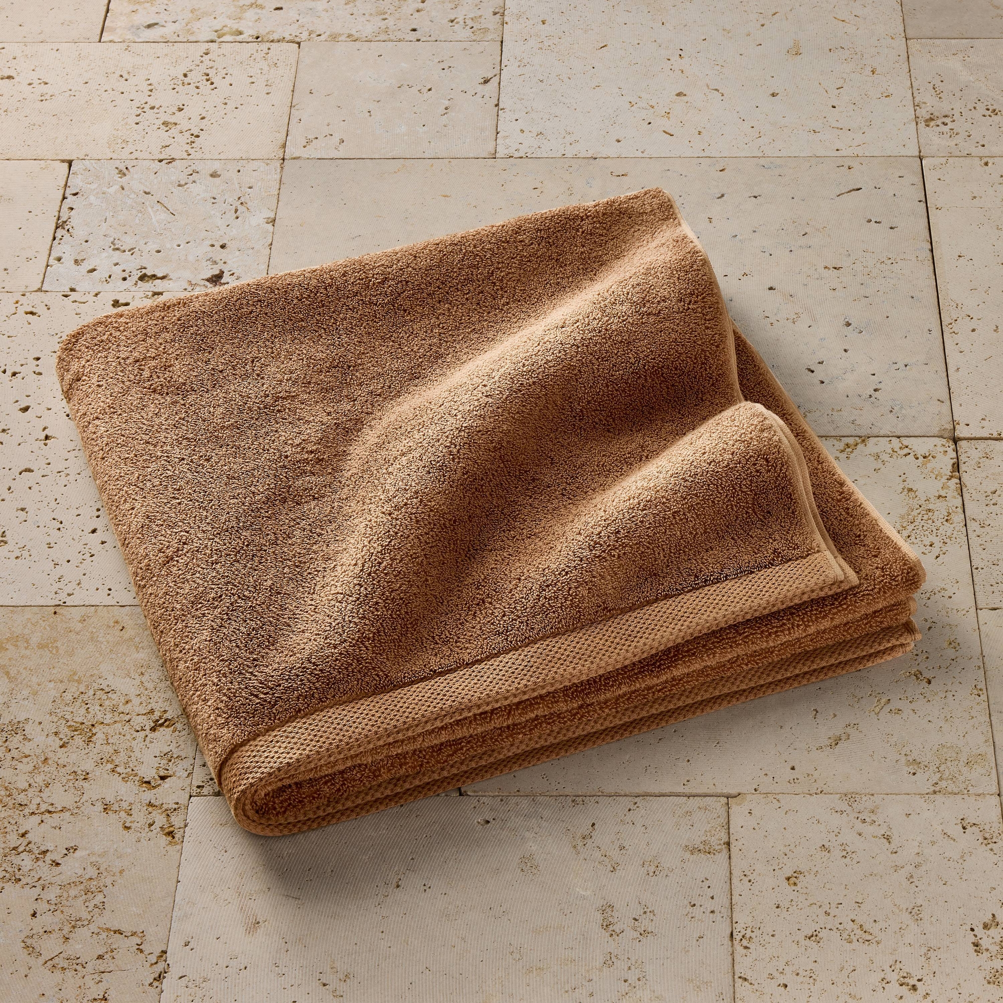 Organic Bath Sheet Warm Brown - Casaluna™