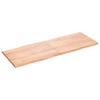 vidaXL Table Top Light Brown 63"x23.6"x(0.8"-1.6") Treated Solid Wood Live Edge - 4 of 4