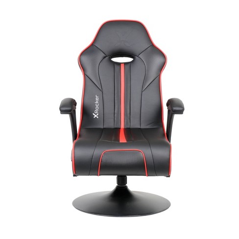 Black series foldable gaming online chair with onboard speakers