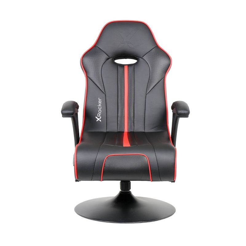 Torque Bluetooth Audio Pedestal Gaming Chair with Subwoofer Black/Red - X Rocker, 1 of 20