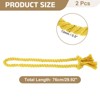 Unique Bargains Hand-Woven Decorative Tassel Rope Curtain Tiebacks 30" - 2 of 4