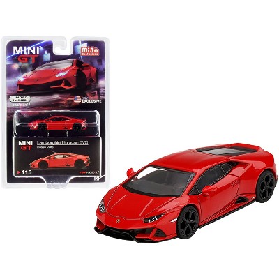 Lamborghini Huracan EVO Rosso Mars Red Limited Edition to 2400 pieces Worldwide 1/64 Diecast Model Car by True Scale Miniatures