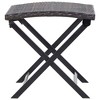 vidaXL Folding Stool Poly Rattan Brown - image 3 of 4