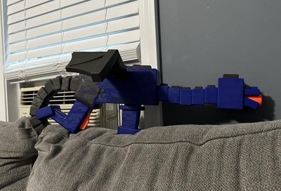 Nerf Minecraft Ender Dragon Blaster and 12 Nerf Elite Foam Darts - Nerf