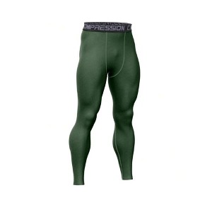 TIME HOLLOW Letter Graphic Sport Tights - Stylish Gym Wear - 1 of 3