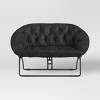 Double Dish Dorm Chair Black - Room Essentials™ - 3 of 4