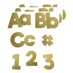 Carson-Dellosa Carson Dellosa Education Sparkle + Shine 4" EZ Letters Gold Foil 219 Pieces/Pack 2 - 1 of 2