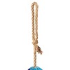 Evergreen Art Glass Speckle Blue Floral Shaped Bell Chime - 3 of 4