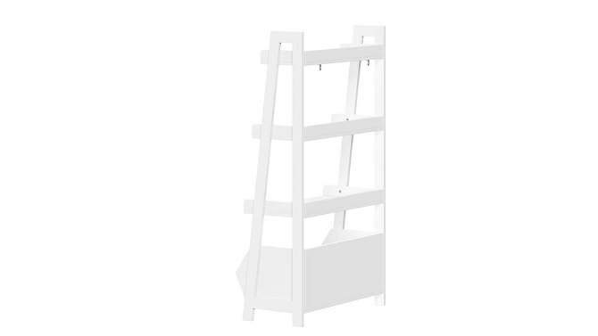 24&#34; Kids&#39; 4 Tier Ladder Shelf with Toy Organizer White - RiverRidge Home, 2 of 9, play video