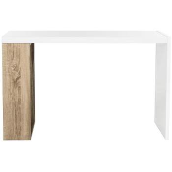Carlene Desk - White/Oak - Safavieh