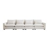 Oversized 157.5" Corduroy Cloud Modular 4-seater Sectional Sofa with Big Deep Seat, 4-Piece Free combination Sofa - 4 of 4