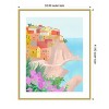 Amanti Art Cinque Terre by Petra Lizde Wood Framed Wall Art Print - 3 of 4