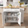 Kitchen Cart with 3 Tier Pull Out Cabinet and 2 Drawers - 2 of 4