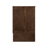 Keloyid Haimyy Solid Wood Frame Queen Murphy Bed Chest with Built-in Charger and Strong Drawer - 4 of 4