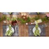 DII French Stripe Placemat Set 6 Piece, Gray Chambray, 13x19" - 4 of 4