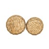 Set of 2 Hand Woven Baskets Natural Water Hyacinth, Seagrass & Rope by Foreside Home & Garden - 4 of 4