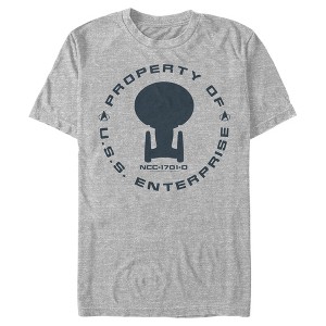 Men's Star Trek: The Next Generation Property Of The USS Enterprise T-Shirt - 1 of 4