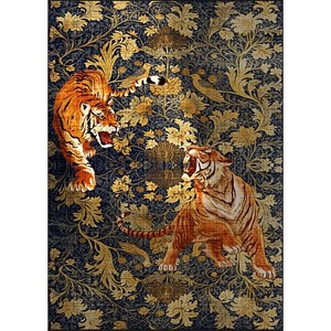 Fulvari Bedroom Rug Washable Area Rug Non Slip Low Pile Boho Floral Carpet for Bedroom - 1 of 2