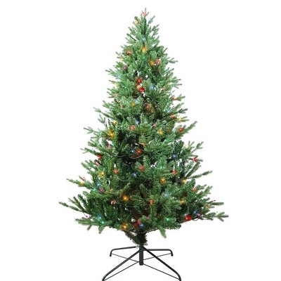 Kurt Adler 6' Pre-Lit Multi-Color Incandescent Jackson Pine Tree