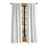 95"x37" Martha Stewart 2pk Spellbound 84" Lined Blackout Curtain Panel White - 2 of 4