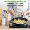 NutriChef 10-Piece Stainless Steel Kitchen Utensils Set - Nonstick, Heat-Resistant with SS Utensil Holder, Spoon, Turner & More - 2 of 4