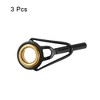 Unique Bargains Stainless Steel Ring Guide Fishing Rod Tip Repair Kits 3 Pcs - 3 of 4