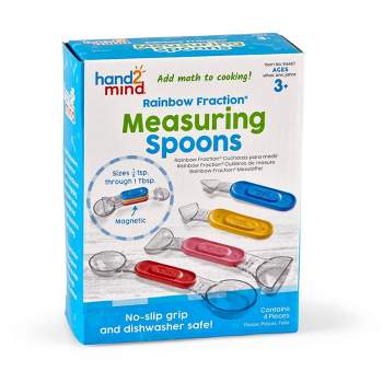 Hand2Mind Rainbow Fraction Measuring Spoons