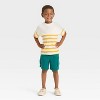 Toddler Boys' Short Sleeve Striped Jacquard Oversized T-Shirt - Cat & Jack™ - 3 of 3