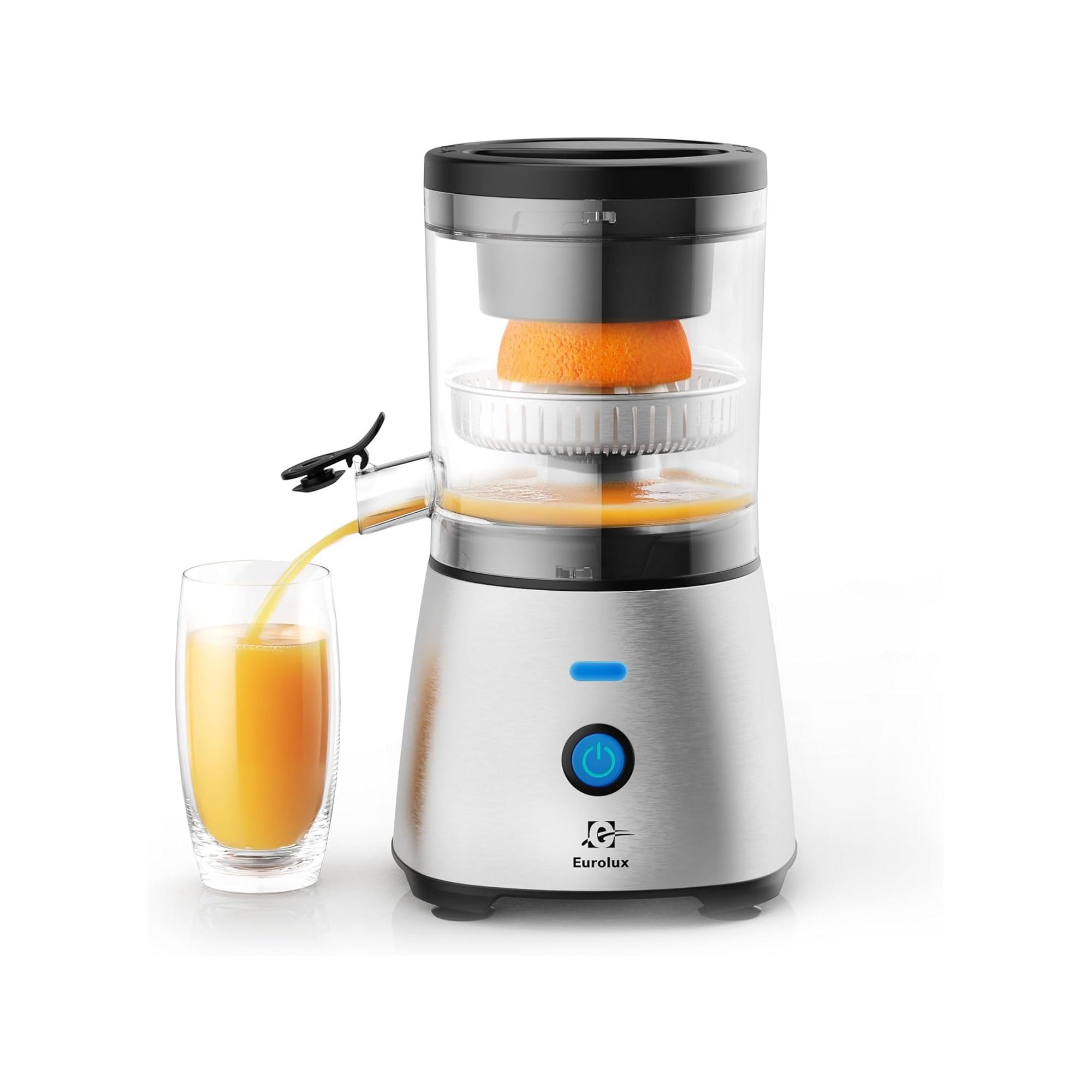 Eurolux Hands-Free Electric Stainless Steel Citrus Juicer