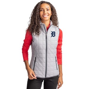 Detroit Tigers Cutter & Buck Rainier PrimaLoft® Womens Eco Insulated Full Zip Puffer Vest - 1 of 1