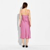 Women's Lace Trim Satin Midi A-Line Dress - Wild Fable™ - 3 of 3
